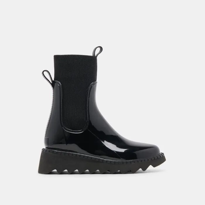 Dolce Vita Tropic H2O Boots Midnight Patent Stella Women Boots and Booties