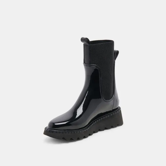 Dolce Vita Tropic H2O Boots Midnight Patent Stella Women Boots and Booties