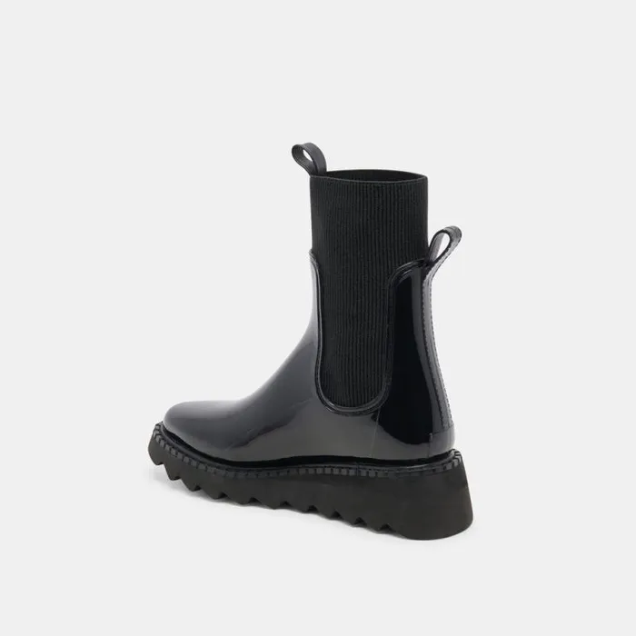 Dolce Vita Tropic H2O Boots Midnight Patent Stella Women Boots and Booties