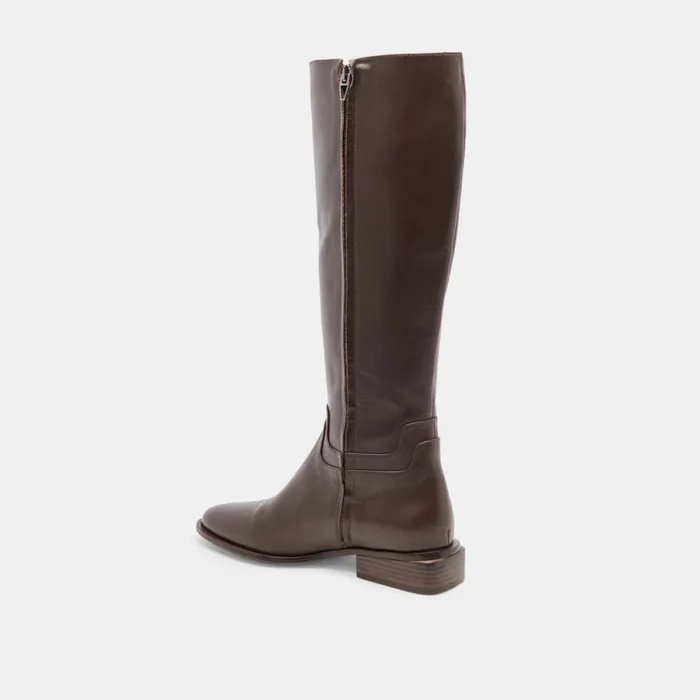 Dolce Vita Verdi Boots Walnut Leather Women Boots and Booties