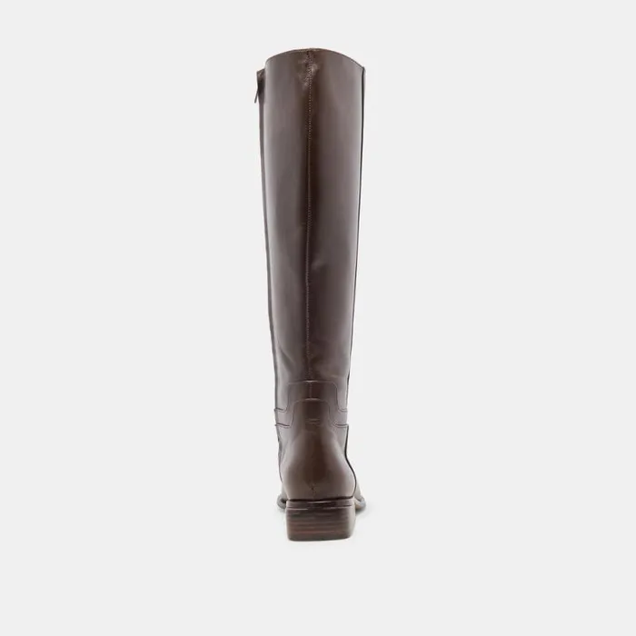 Dolce Vita Verdi Boots Walnut Leather Women Boots and Booties