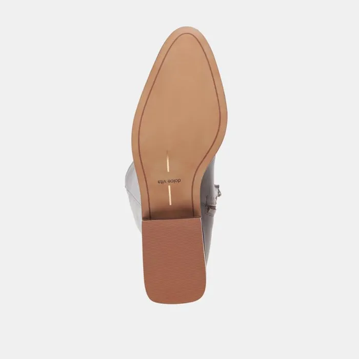 Dolce Vita Verdi Boots Walnut Leather Women Boots and Booties