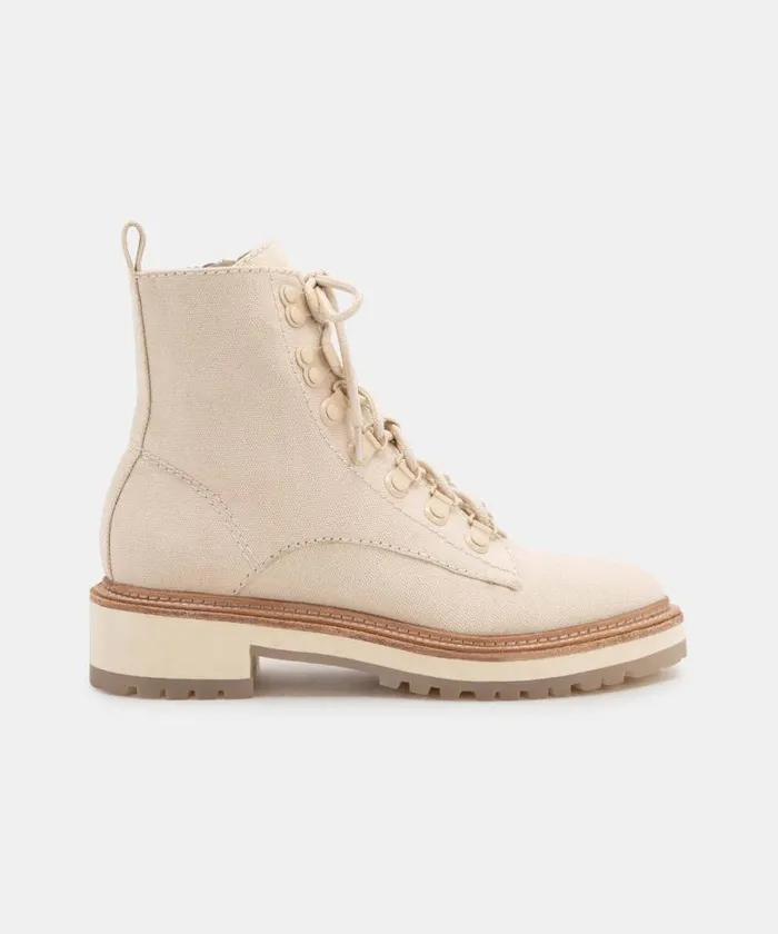 Dolce Vita Whitny Boots Sandstone Canvas Women Boots and Booties