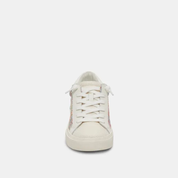 Dolce Vita Zina Pride Sneakers White Multi Raffia Women Sneakers