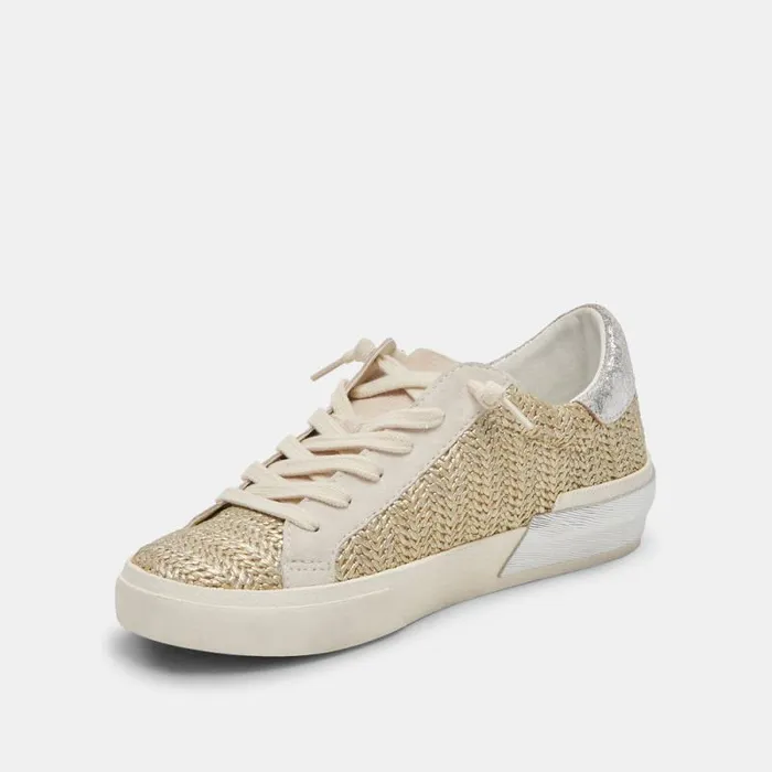 Dolce Vita Zina Sneakers Platinum Knit Women Sneakers