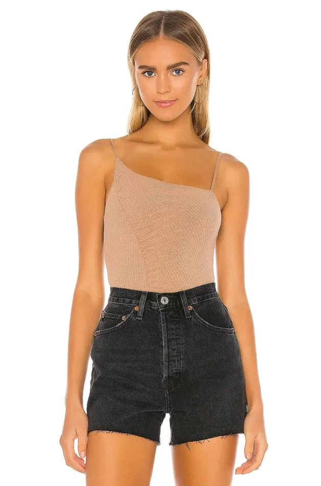 Donovan Bodysuit Tan Women Lovers and Friends Tops
