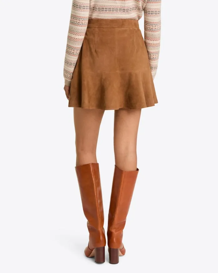 Draper James Bottoms and Skirts Women Flutter Skirt In Suede