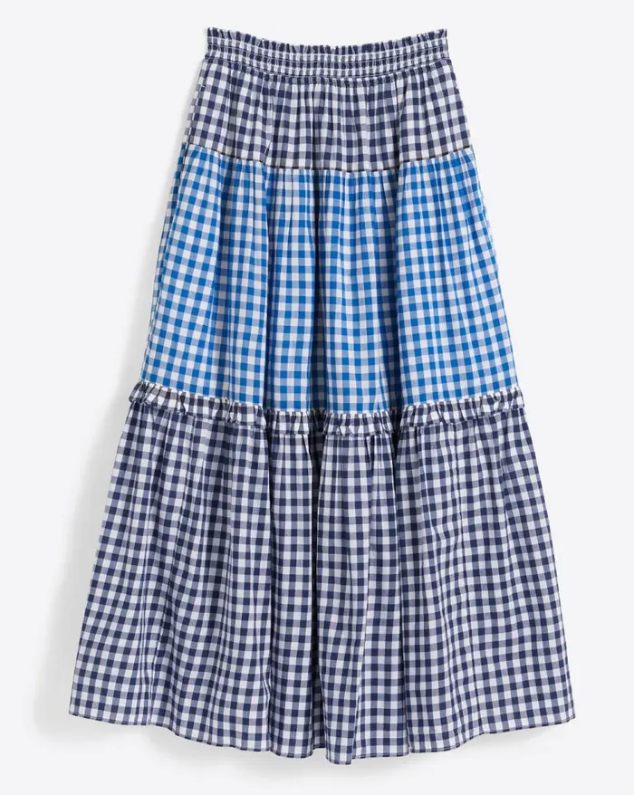 Draper James Bottoms and Skirts Women Peasant Skirt In Blue Gingham