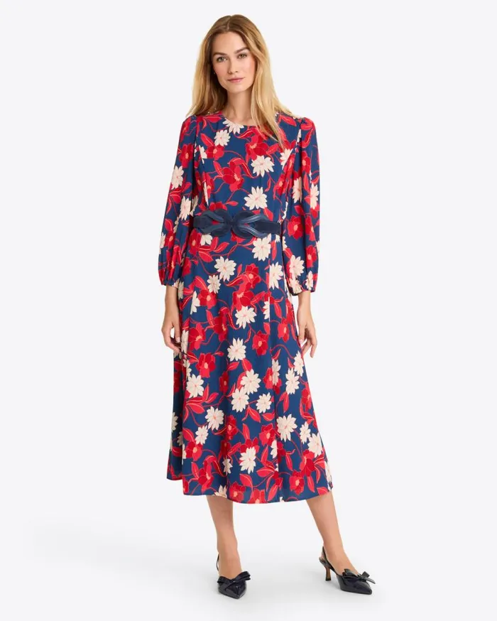 Draper James Dresses Women Matilda Midi Dress In Crinkle Pliss