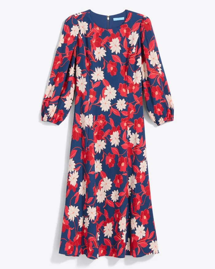 Draper James Dresses Women Matilda Midi Dress In Crinkle Pliss