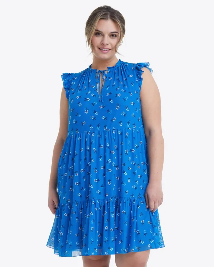 Draper James Extended Sizes Women Connie Flutter Sleeve Dress In Daisy