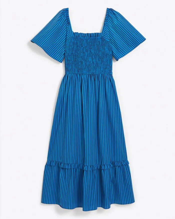 Draper James Extended Sizes Women Deana Smocked Dress In Canopy Stripe