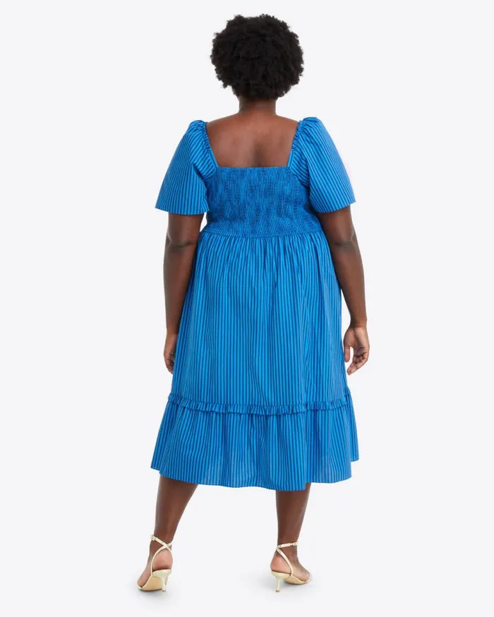 Draper James Extended Sizes Women Deana Smocked Dress In Canopy Stripe