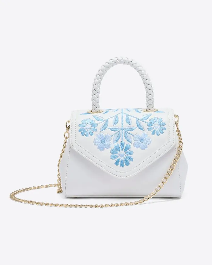 Draper James Handbags Women Embroidered Mini Top Handle
