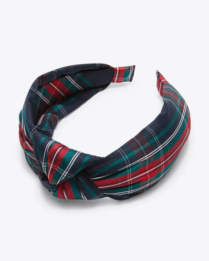 Draper James Hats and Hair Women Plaid Knot Headband