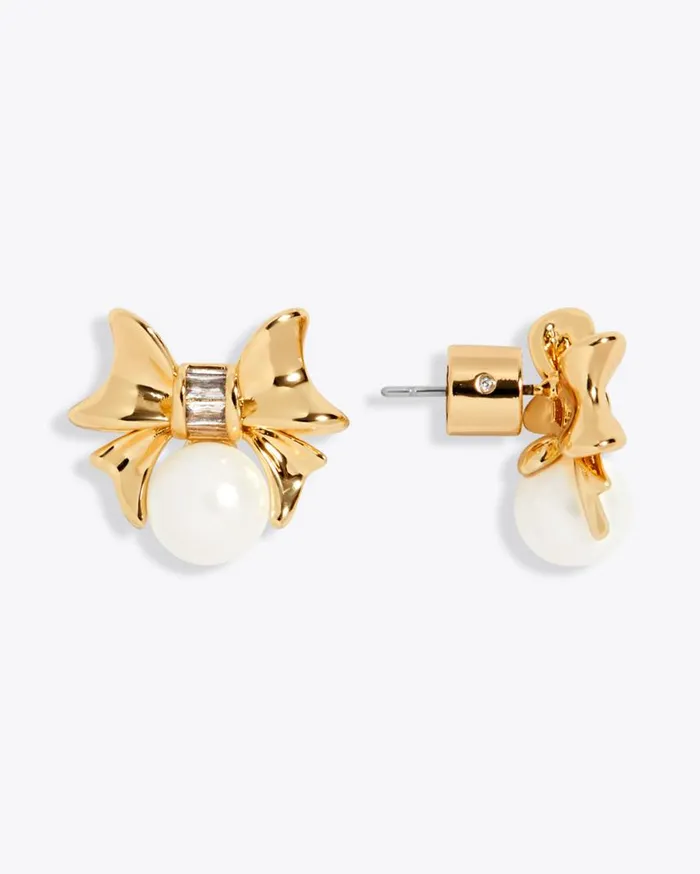 Draper James Jackets and Outerwear Women Bow Pearl Studs