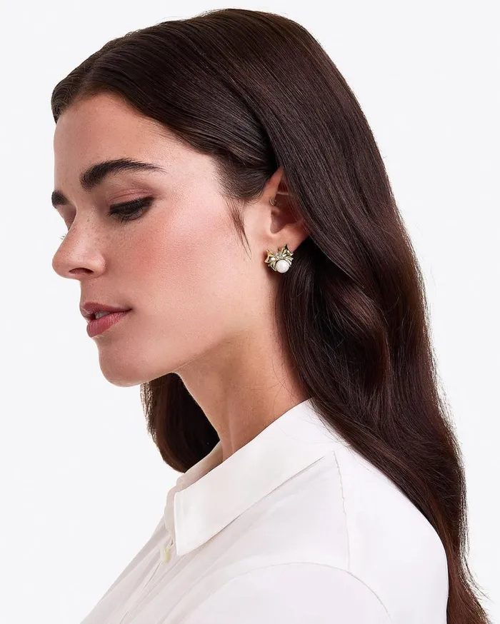Draper James Jackets and Outerwear Women Bow Pearl Studs