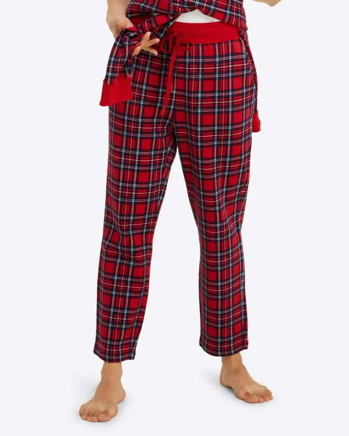 Draper James Lounge and Pajamas Women Natalie Sweatpants In Angie Plaid