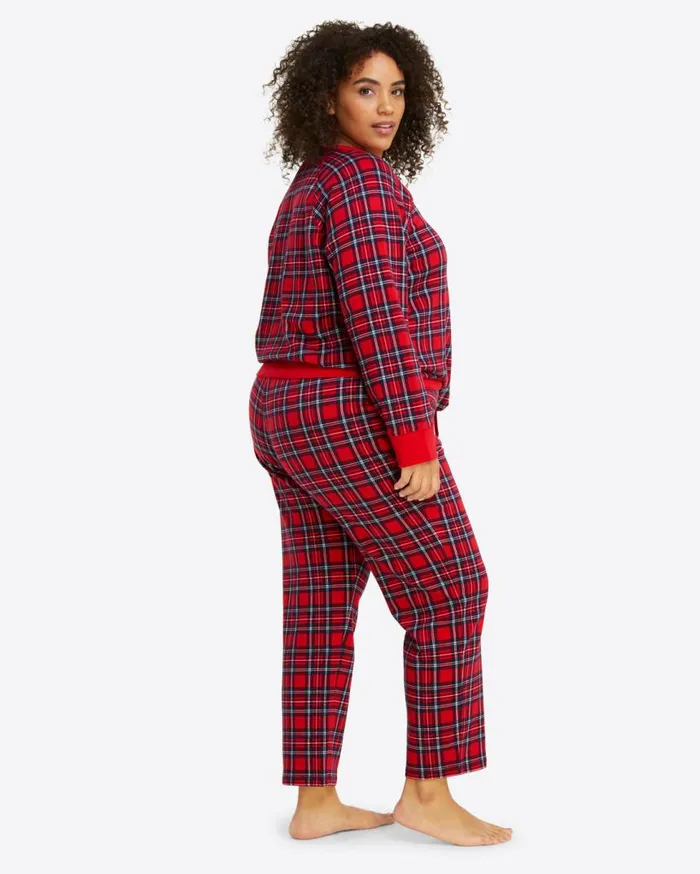 Draper James Lounge and Pajamas Women Natalie Sweatpants In Angie Plaid