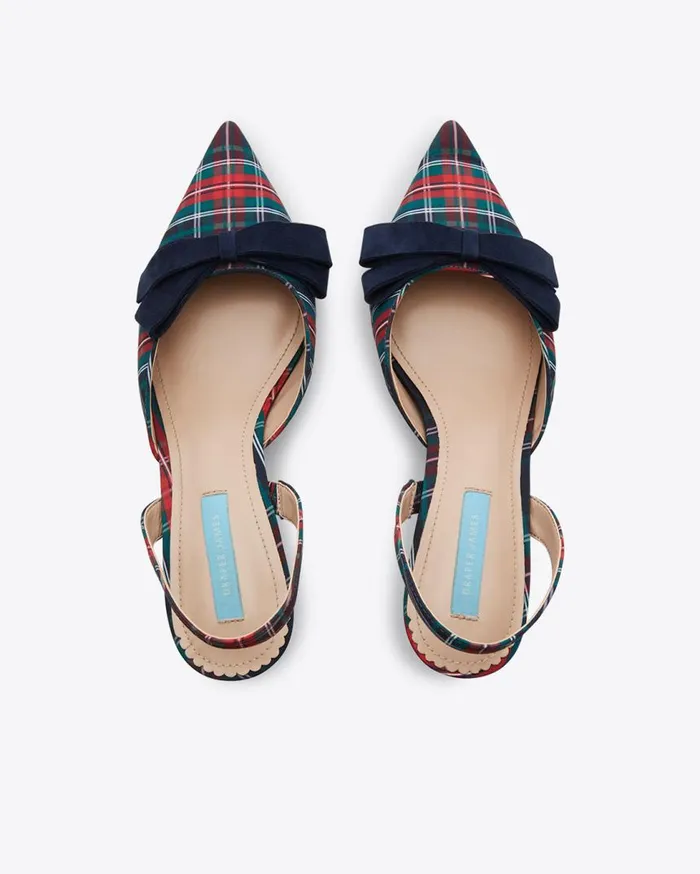 Draper James Shoes Women Tess Slingback In Georgia Plaid