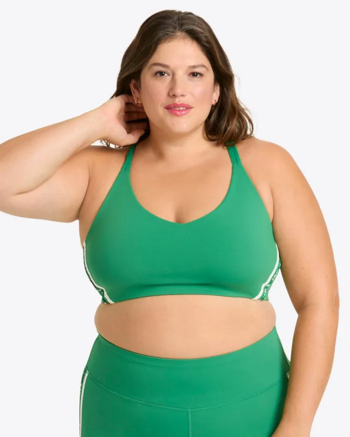 Draper James Sport Women Crossback Sports Bra In Green