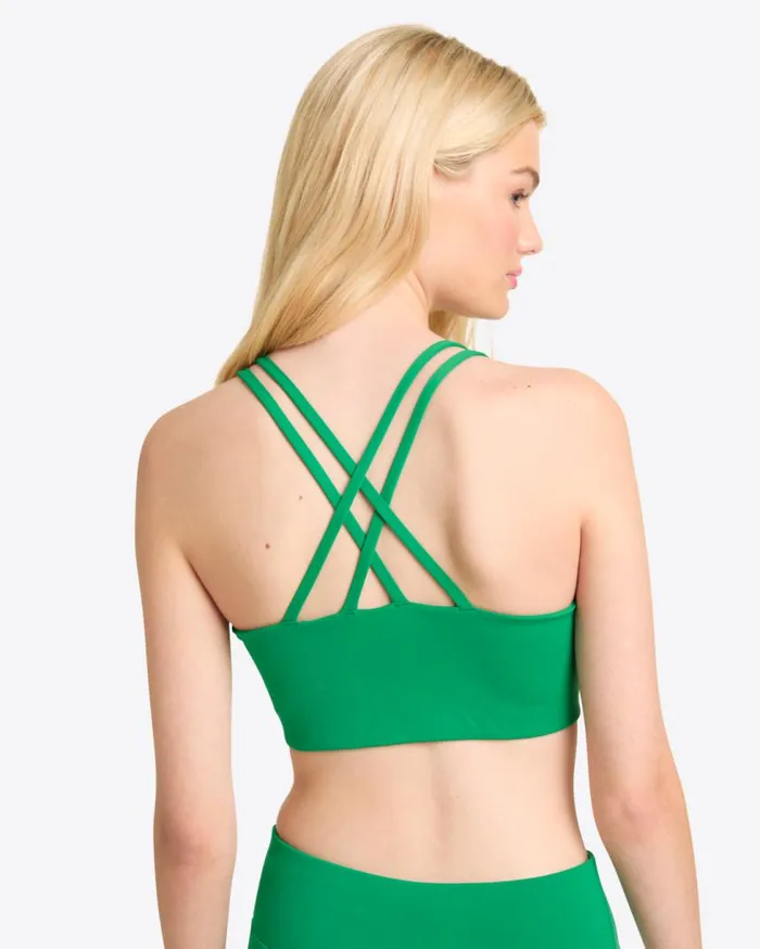 Draper James Sport Women Crossback Sports Bra In Green