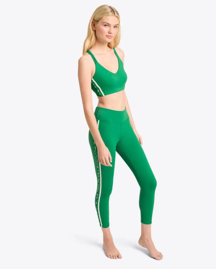 Draper James Sport Women Crossback Sports Bra In Green