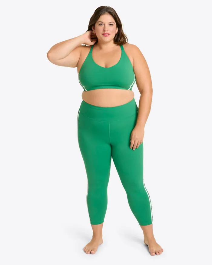Draper James Sport Women Crossback Sports Bra In Green
