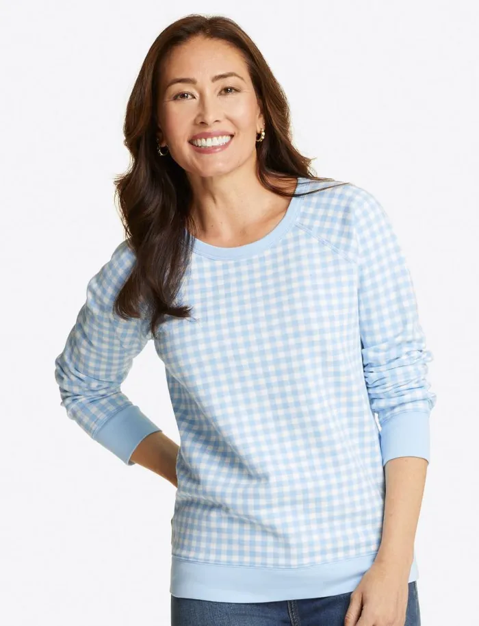 Draper James Sweaters Women Natalie Sweatshirt In Gingham