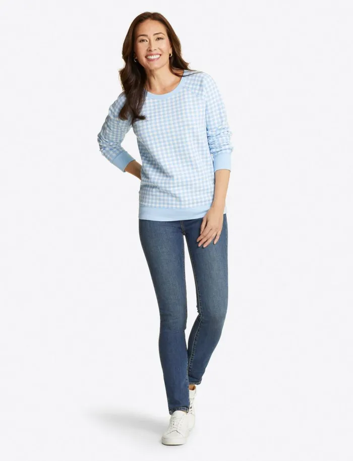 Draper James Sweaters Women Natalie Sweatshirt In Gingham