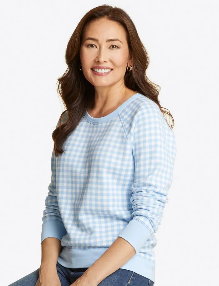 Draper James Sweaters Women Natalie Sweatshirt In Gingham