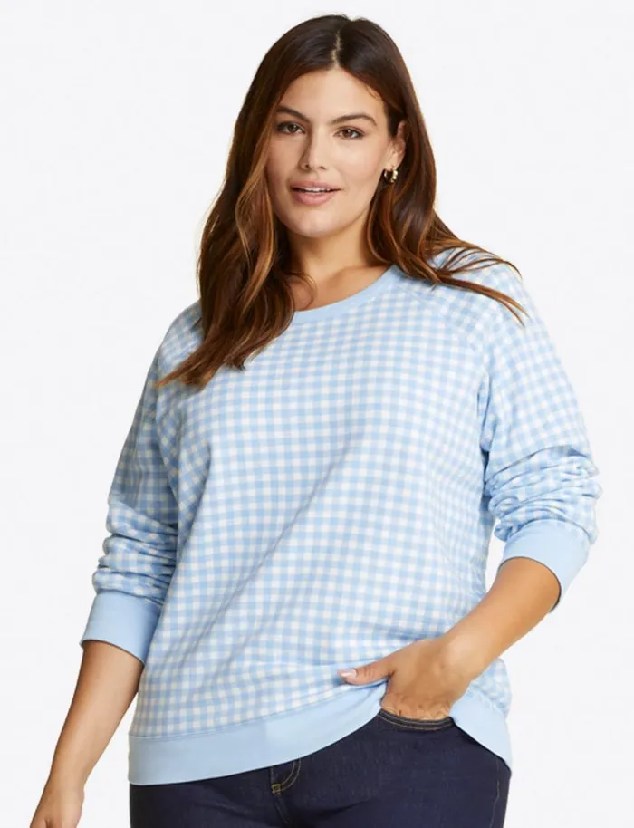 Draper James Sweaters Women Natalie Sweatshirt In Gingham