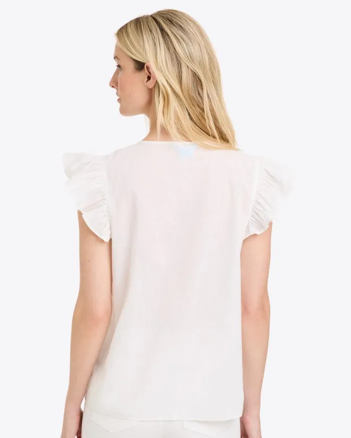 Draper James Tops Women Ana Top In Embroidered Cotton