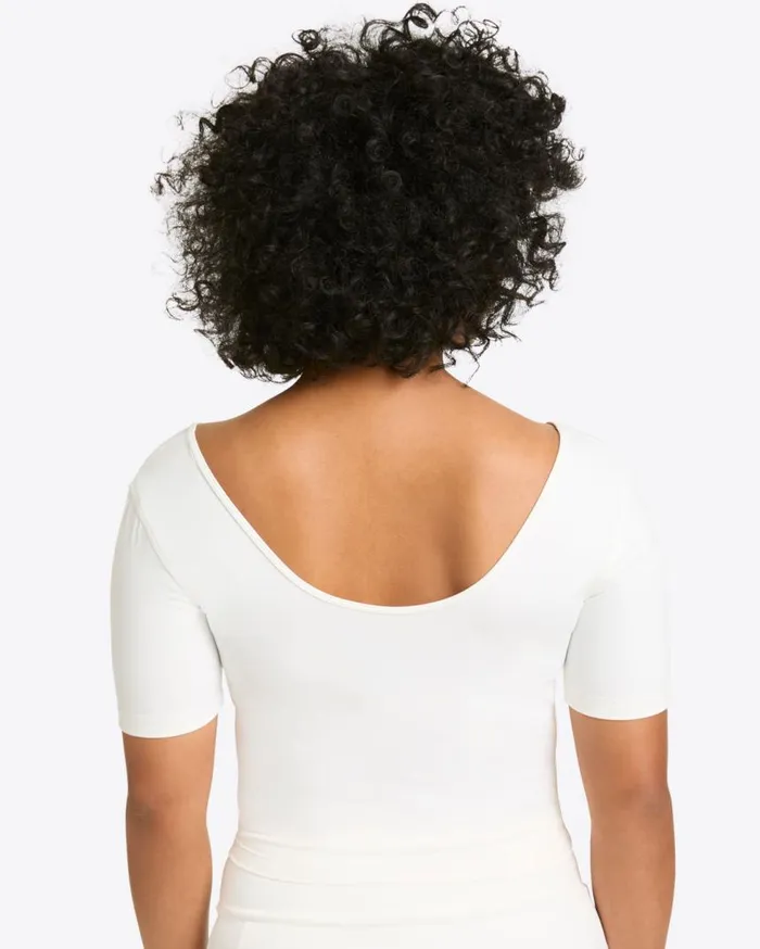 Draper James Tops Women Cropped Sport Top In White