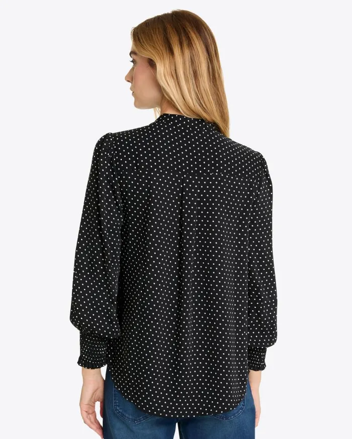 Draper James Tops Women Evelyn Buttondown Top In Polka Dot
