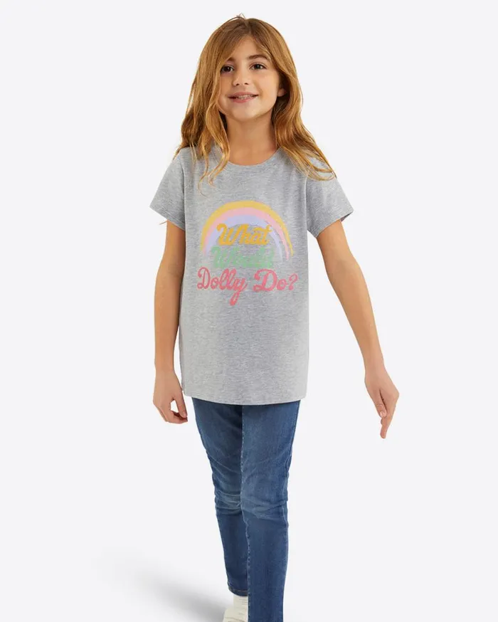 Draper James Tops Women Kids What Would Dolly Do Rainbow TShirt