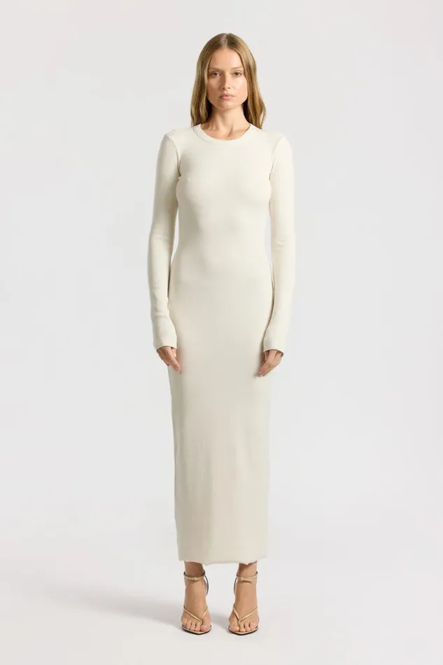 Dresses Skirts Women COTTON CITIZEN Verona Crewneck Maxi Dress Bone