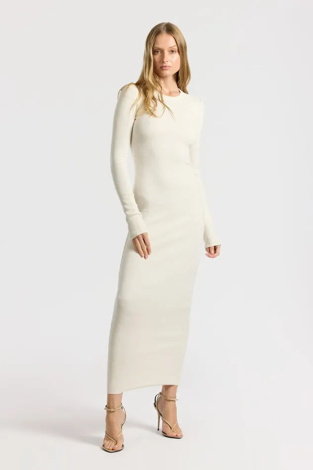 Dresses Skirts Women COTTON CITIZEN Verona Crewneck Maxi Dress Bone Dresses Skirts Women COTTON CITIZEN Verona Crewneck Maxi Dress Bone