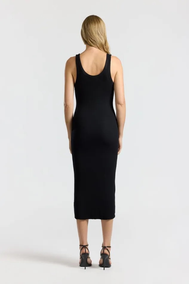 Dresses Skirts Women COTTON CITIZEN Verona Midi Dress Jet Black Dresses Skirts Women COTTON CITIZEN Verona Midi Dress Jet Black
