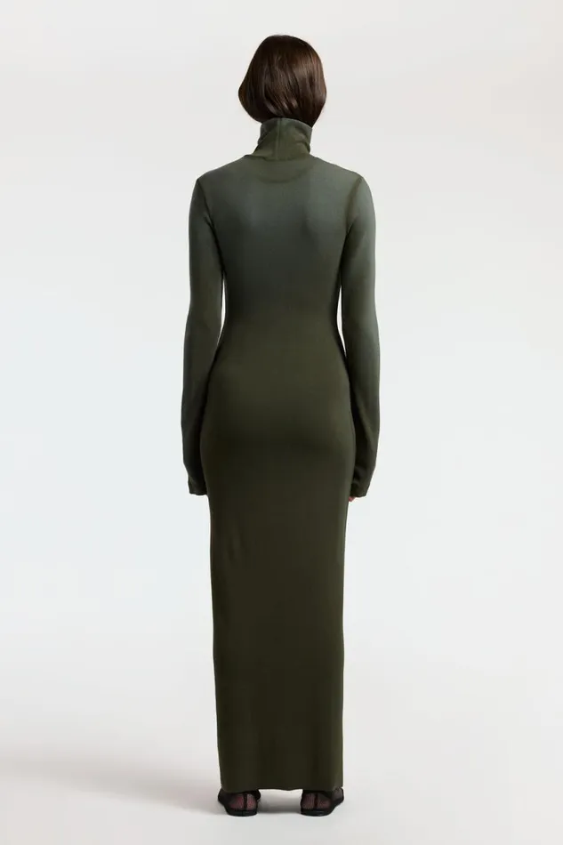 Dresses Skirts Women COTTON CITIZEN Verona Turtleneck Maxi Dress Alpine Cast Dresses Skirts Women COTTON CITIZEN Verona Turtleneck Maxi Dress Alpine Cast