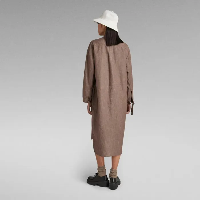 Dresses Women GStar RAW Long Shirt Dress Chocolat