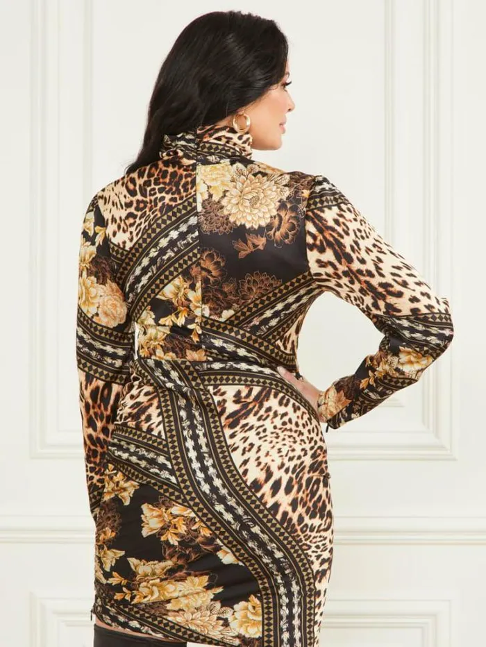 Dresses Women Marciano Aurora Printed Dress After Dark Print Dresses Women Marciano Aurora Printed Dress After Dark Print