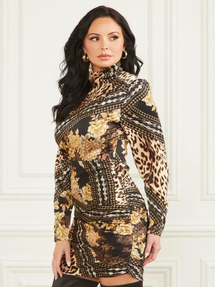 Dresses Women Marciano Aurora Printed Dress After Dark Print Dresses Women Marciano Aurora Printed Dress After Dark Print