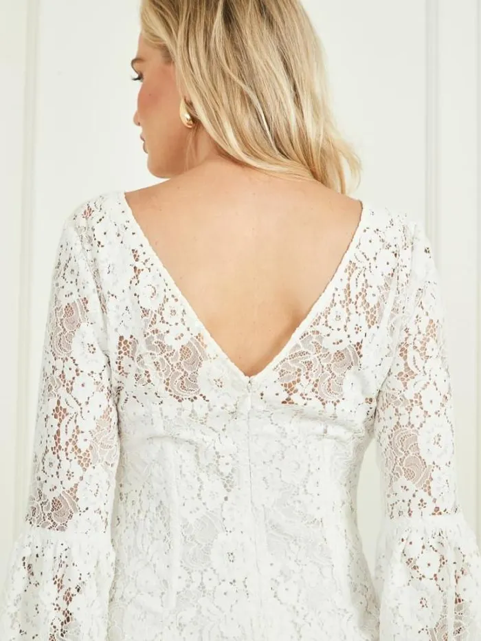 Dresses Women Marciano Saffron Lace Dress Pale Pearl Dresses Women Marciano Saffron Lace Dress Pale Pearl