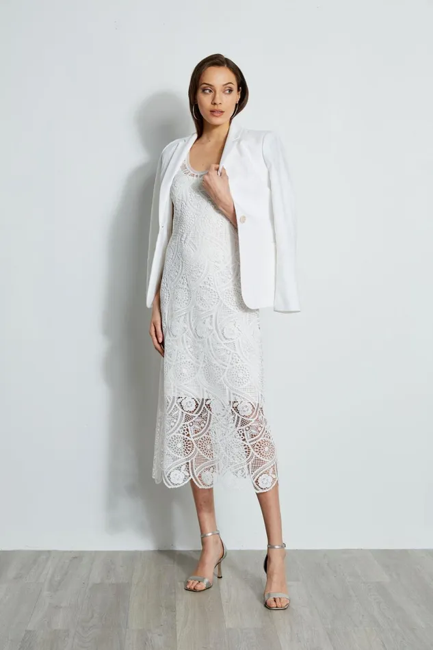 Elie Tahari Dresses and Jumpsuits Lace Maxi Dress Pearl 8211 Women