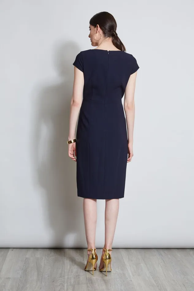 Elie Tahari Dresses and Jumpsuits VNeck Crepe Dress Stargazer 8211 Women