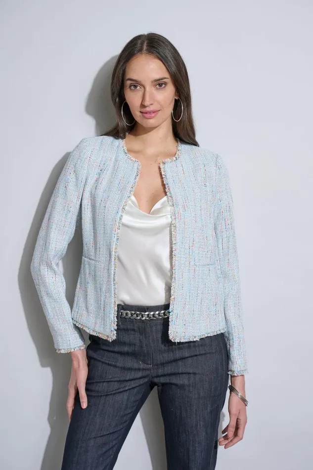 Elie Tahari Jackets and Blazers Fringe Edge Tweed Jacket Gabby Tweed 8211 Women Elie Tahari Jackets and Blazers Fringe Edge Tweed Jacket Gabby Tweed 8211 Women