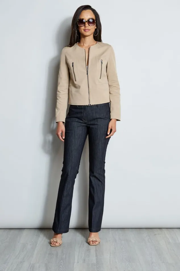 Elie Tahari Jackets and Blazers Stretch Twill Jacket Rattan 8211 Women