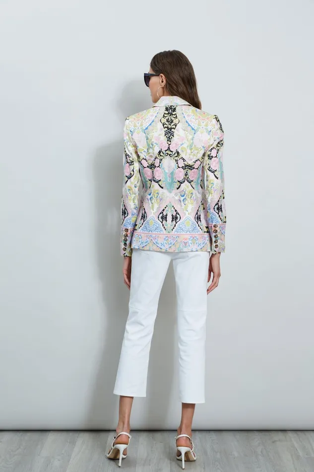 Elie Tahari Jackets and Blazers Summer Damask Printed Blazer Summer Damask 8211 Women
