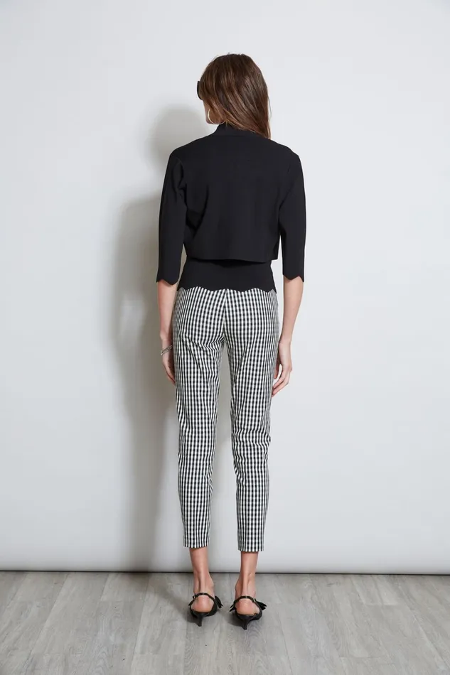 Elie Tahari Knits and Sweaters Scallop Cardigan Black 8211 Women